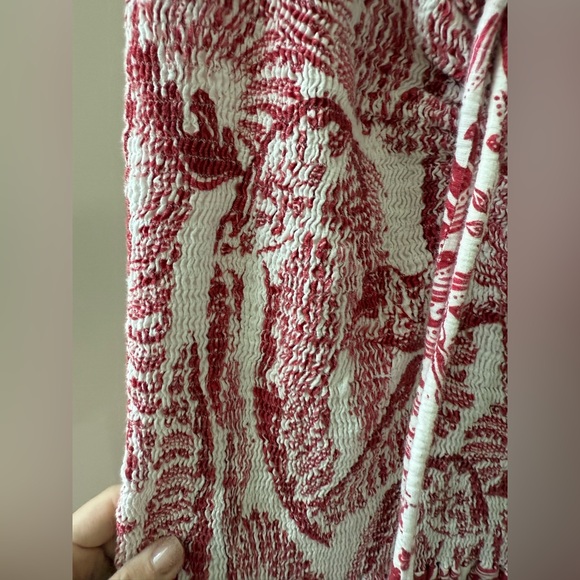 FARM Rio Strapless Red and White Dress - Picture 3 of 6